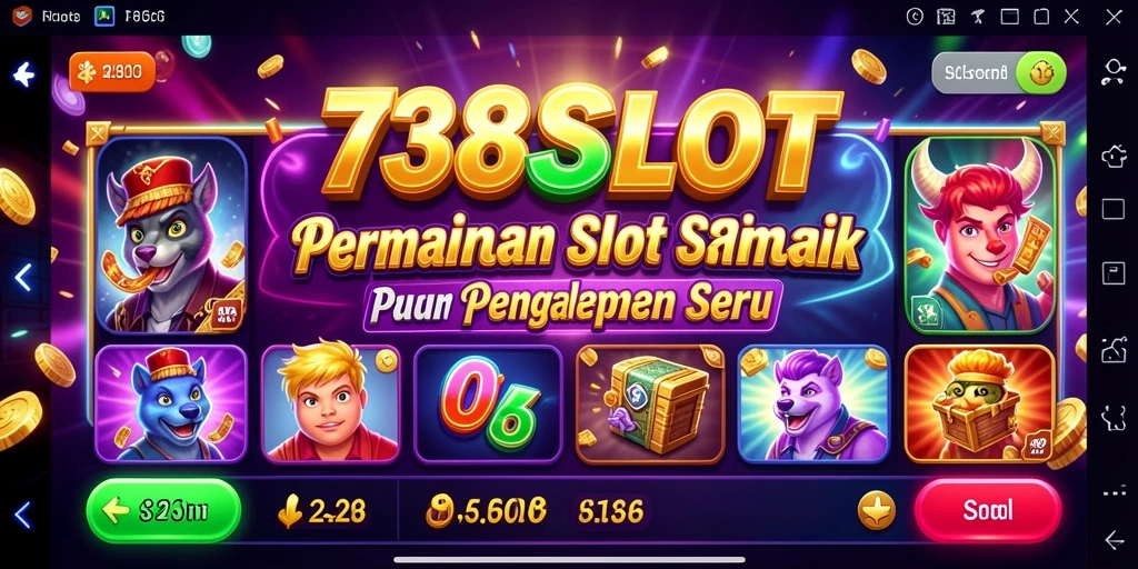 Tampilan permainan slot yang menarik dari 738SLOT dengan efek visual yang memukau.