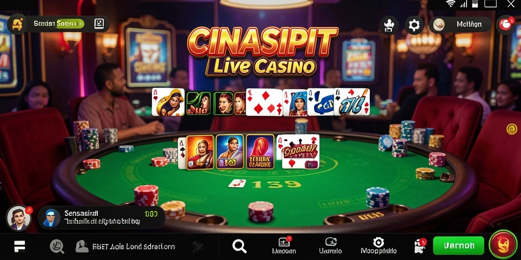 Tampilan screenshot gameplay Live Casino di CINASIPIT yang seru dan interaktif.