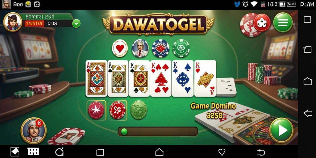 Tampilan seru dari gameplay DAWATOGEL yang menegangkan.