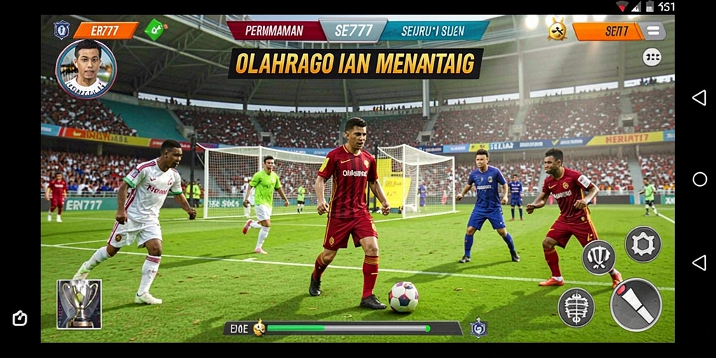 Gameplay seru di ER777 dengan aksi olahraga intens.
