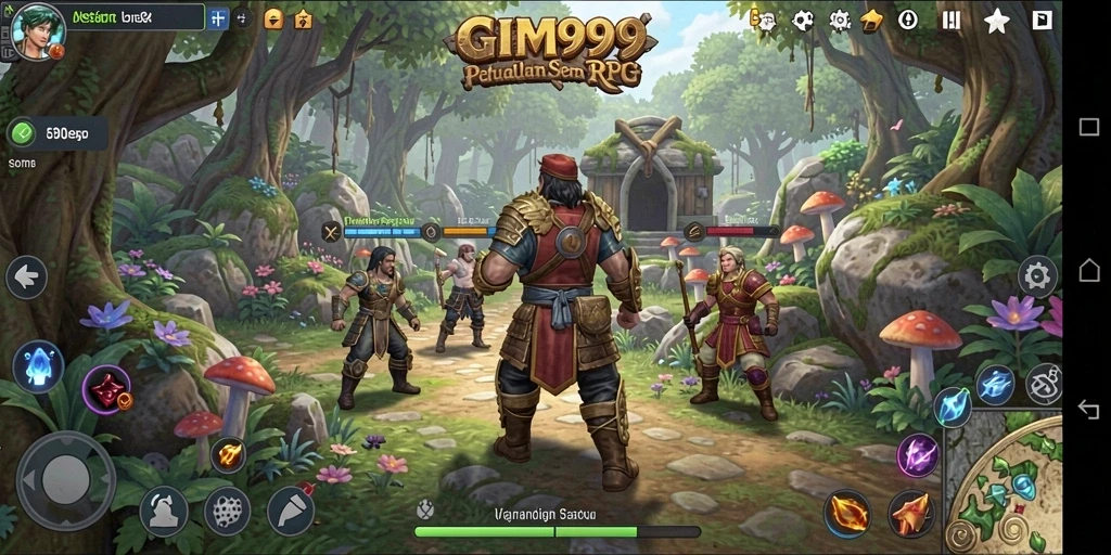 Tampilan gameplay RPG yang mendebarkan dan penuh aksi.