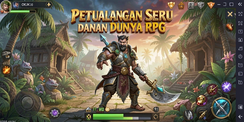 Gameplay OKJK yang menarik dan penuh aksi RPG.