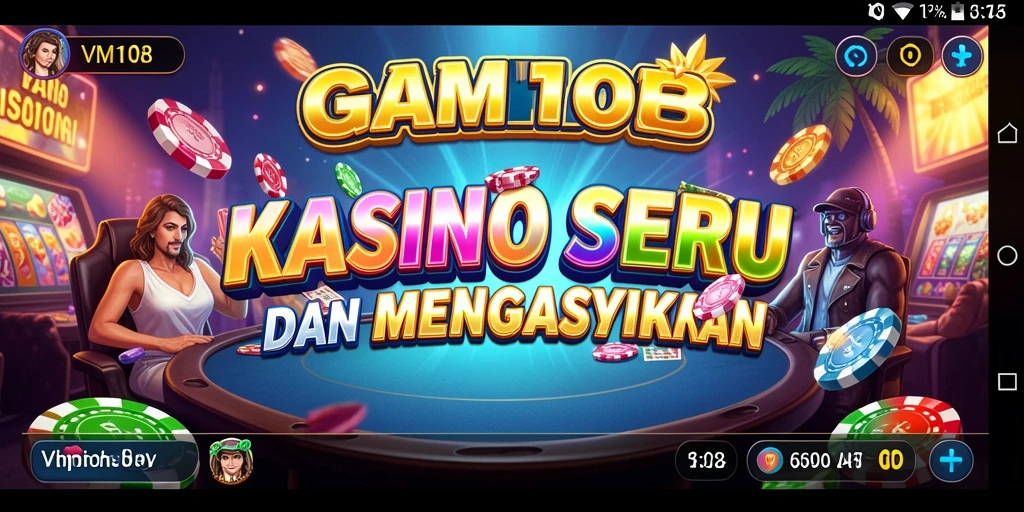 Tampilan screenshot game VM108 menampilkan aksi seru permainan Kasino.