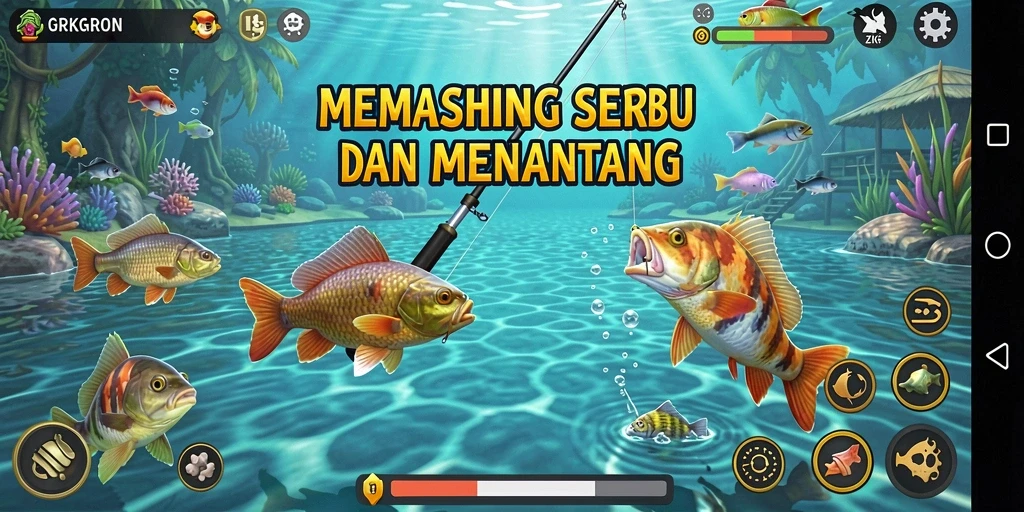 Tangkapan ikan terbesar dengan gameplay ZK6 yang menegangkan.